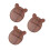 3Pcs 8 Key Kalimba Bottom Plate Solid Wood Base Replacement 5
