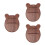 3Pcs 8 Key Kalimba Bottom Plate Solid Wood Base Replacement 7