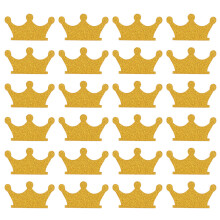 400St Gouden Confetti Met Kroon Thema Voor Feest En Scrapbooking