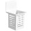2Pcs Wall Hanging Chopsticks Storage Cage Multi Function Organizer 1