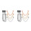 8Pièces Fixations Alliage Coloré Pour Pantalon Ceinture 9