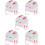 10 Pcs Wrist Pin Cushion For Needlework Sewing 10