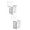 2Pcs Wall Hanging Chopsticks Storage Cage Multi Function Organizer 7