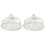 2Pcs Marbled Ceramic Cake Dessert Plate With Cover 2