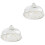 2Pcs Marbled Ceramic Cake Dessert Plate With Cover 3