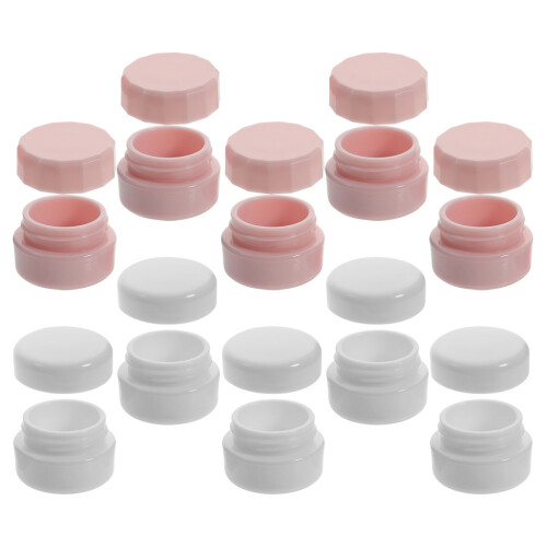 30 Pcs Small Refillable Plastic Cosmetic Jars With Lids