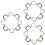 30 Pcs D-Shaped Metal Rings Replacement Diy Bag Accessories 6