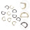 30 Pcs D-Shaped Metal Rings Replacement Diy Bag Accessories 11