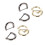 30 Pcs D-Shaped Metal Rings Replacement Diy Bag Accessories 10