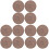 12 Pcs Woven Round Cup Coasters For Home 4