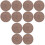 12 Pcs Woven Round Cup Coasters For Home 5