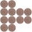 12 Pcs Woven Round Cup Coasters For Home 9