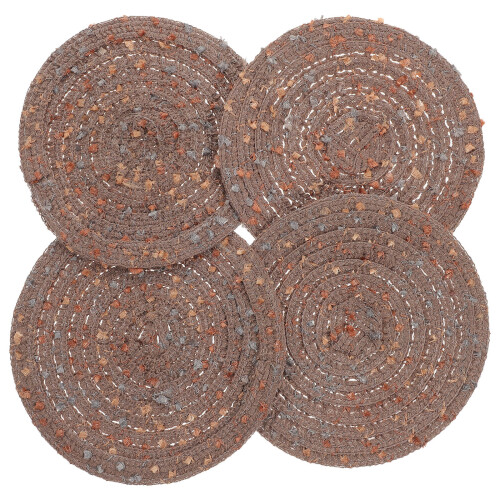 12 Pcs Woven Round Cup Coasters For Home 2