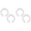 4 Pcs Transparent Rubber Car Spring Buffers For Vehicle Modification 2