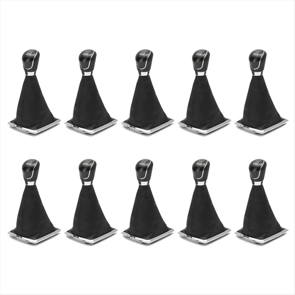 5 Speed Manual Gear Shift Knob Lever Gaiter Cover For Focus Mk2 Black 4712767698296