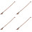 4Pcs 1/4 Violin Bow Replacement Wooden Practice Bow Supply 5