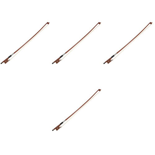 4Pcs 1/4 Violin Bow Replacement Wooden Practice Bow Supply 2