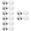 16 Pcs Wall Pipe Cover Round Collars Decoration 9