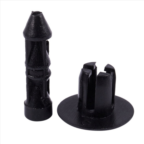 7mm Hole Plastic Rivets Fastener Car Bumper Push Clips 100 Pcs 2