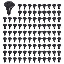 7mm Hole Plastic Rivets Fastener Car Bumper Push Clips 100 Pcs