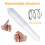 80 Pcs Plastic Spring Loaded White Toilet Paper Roller Replacement 9