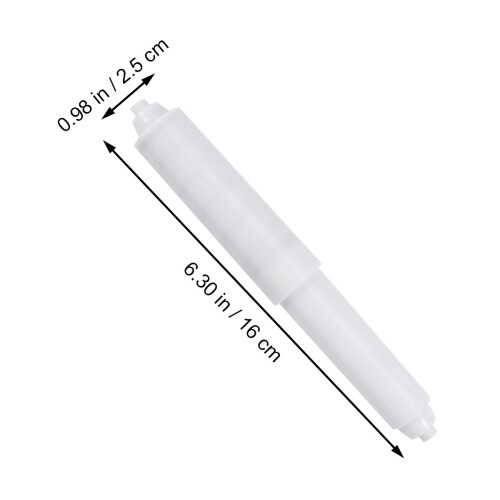 80 Pcs Plastic Spring Loaded White Toilet Paper Roller Replacement 2
