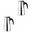2Pcs Stainless Steel Coffee Maker 100Ml Stovetop Filter Pot 3