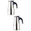 2Pcs Stainless Steel Coffee Maker 100Ml Stovetop Filter Pot 7