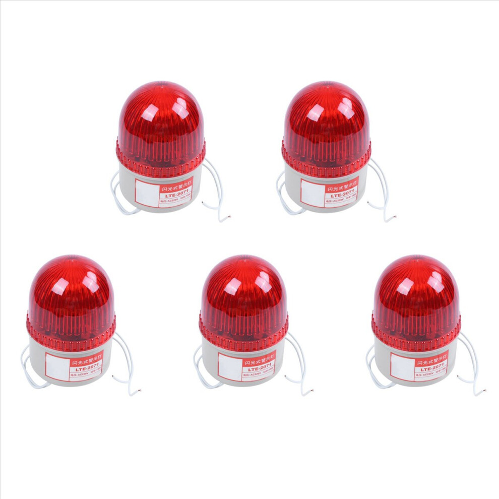 Ac 220V 15W Industrial Signal Tower Flash Warning Lamp Red/Light 4712767624455