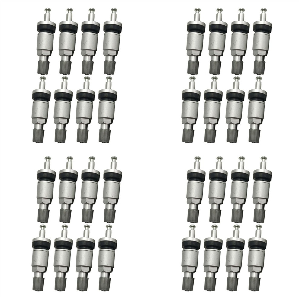 8Pcs Tpms Tire Valves For Alloy Tubeless Valve Repair Kit Silver 4712746192654