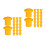 80 Pcs Plastic Rebar Caps Mushroom Design Durable Safety Covers 7