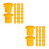 80 Pcs Plastic Rebar Caps Mushroom Design Durable Safety Covers 4