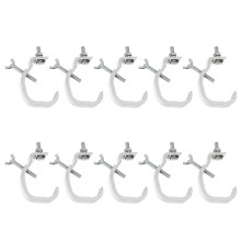 40 Pcs Hanging Light Hooks Durable Stage Clamps Silver