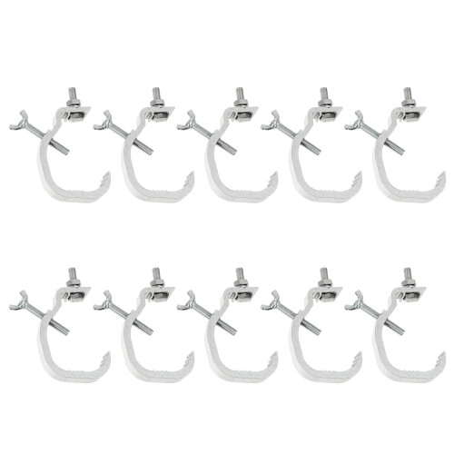 40 Pcs Hanging Light Hooks Durable Stage Clamps Silver