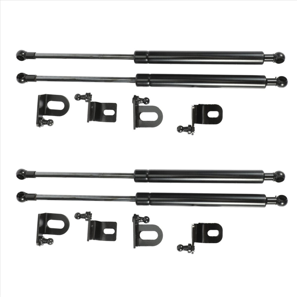 Two Sides Auto Front Hood Bonnet Carbon Fiber Gas Shock Damper Black 4712746185922
