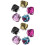 10Pièces -Monnaie Coloré Zippé Rangement 5