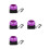 4Pièces Dispositif De Filage De Perles Durable Violet Pour Bricolage 5