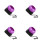 4Pièces Dispositif De Filage De Perles Durable Violet Pour Bricolage 8