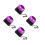 4Pièces Dispositif De Filage De Perles Durable Violet Pour Bricolage 2