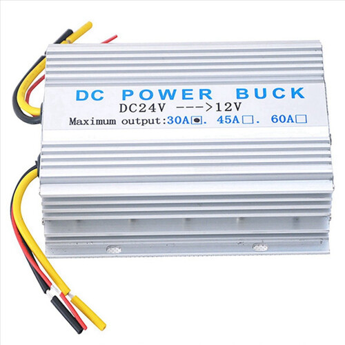 DC-DC-konverter 24V til 12V 30A voltreduktion til bilstereo 2