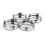 Set med 4 kromade navkapslar för nav, universal, plast, 60 mm 7