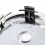 Set med 4 kromade navkapslar för nav, universal, plast, 60 mm 5