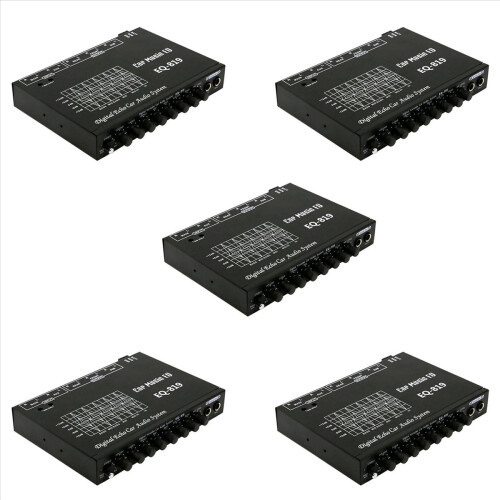 EQ-819 Bil Equalizer Ljud EQ Tuning Delningsfiltret Bilstereo Equalizer