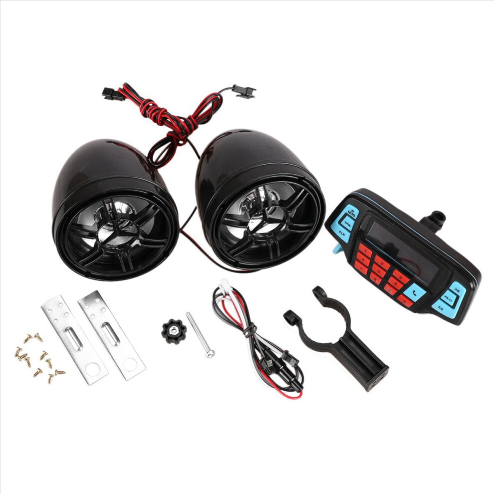Motorcycle Mp3 Music Player Audio Bluetooth Stereo Speaker System 4851431204729