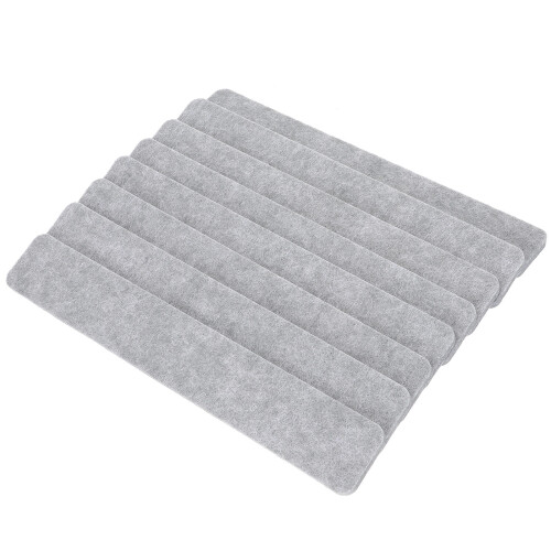 16 Pcs Felt Bar Strips With Adhesive And Pushpins For Memo Board