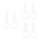 6 Pcs Pull Up Rings For Playpen Infant Nursery Crib Stand 6