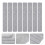 16 Pcs Felt Bar Strips With Adhesive And Pushpins For Memo Board 9