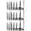Ergonomic Handle Keyboard Cleaner Black For Easy Use - 24pcs 8