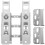 2 Sets Kitchen Cabinet Door Hinges Hidden Cold-Rolled Steel 1