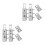 2 Sets Kitchen Cabinet Door Hinges Hidden Cold-Rolled Steel 6